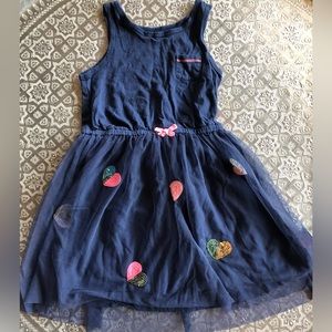 Carter’s royal dark blue tank tutu dress appliqué